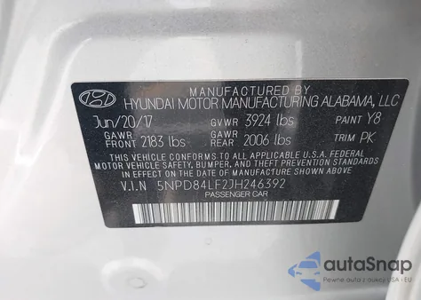 2018 Hyundai Elantra Sel from USA, damaged, VIN 5NPD84LF2JH246392